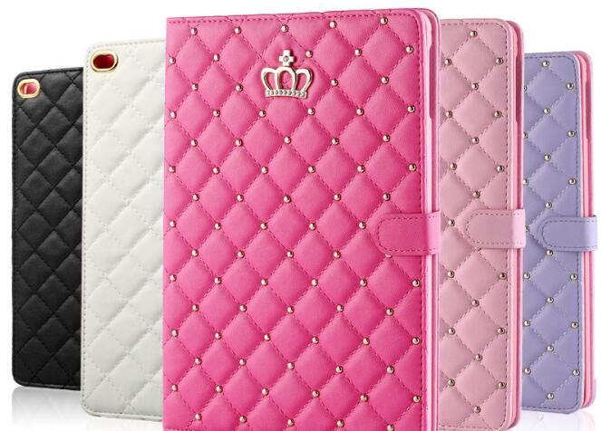 Crown and Rhinestone Full-Edge iPad Case