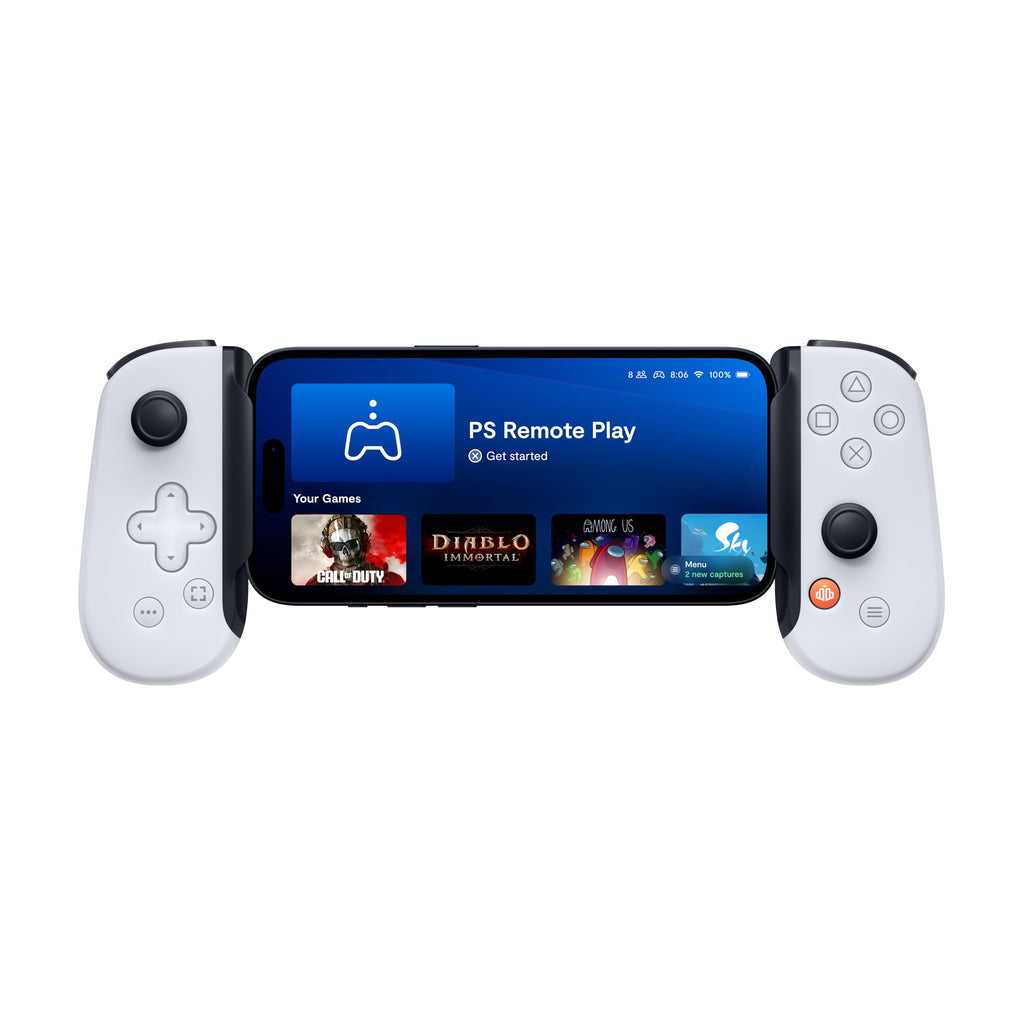 BACKBONE One Mobile Gaming Controller for iPhone (Lightning) - 2nd Gen - Turn Your iPhone into a Gaming Console - Play Xbox, PlayStation, PC, & App Games (3 Months Apple Arcade Included)