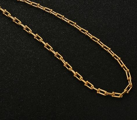 Interlinked Links Bracelet and 18K Gold Necklace (One Piece)