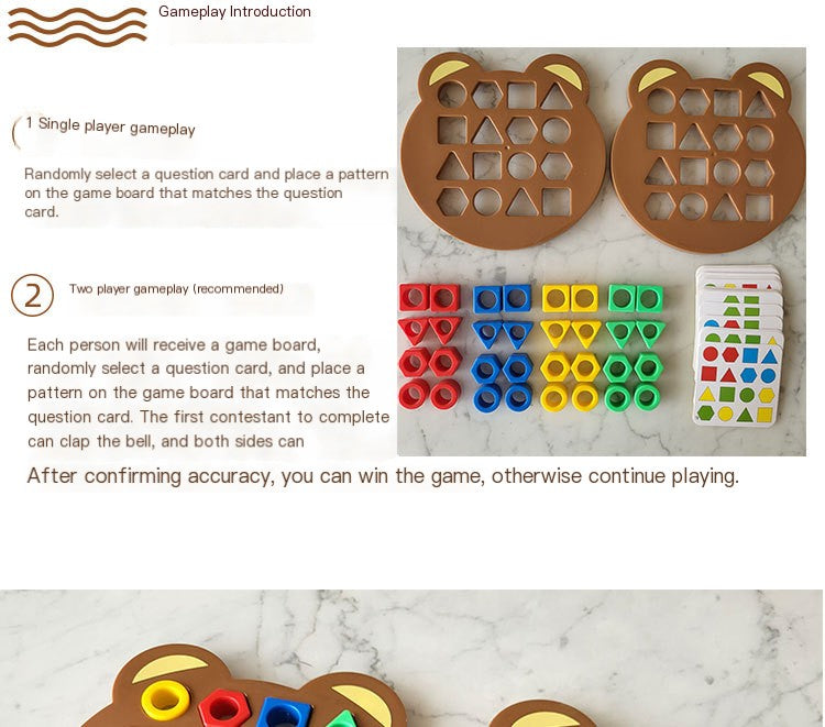 Montessori Shape Matching Game