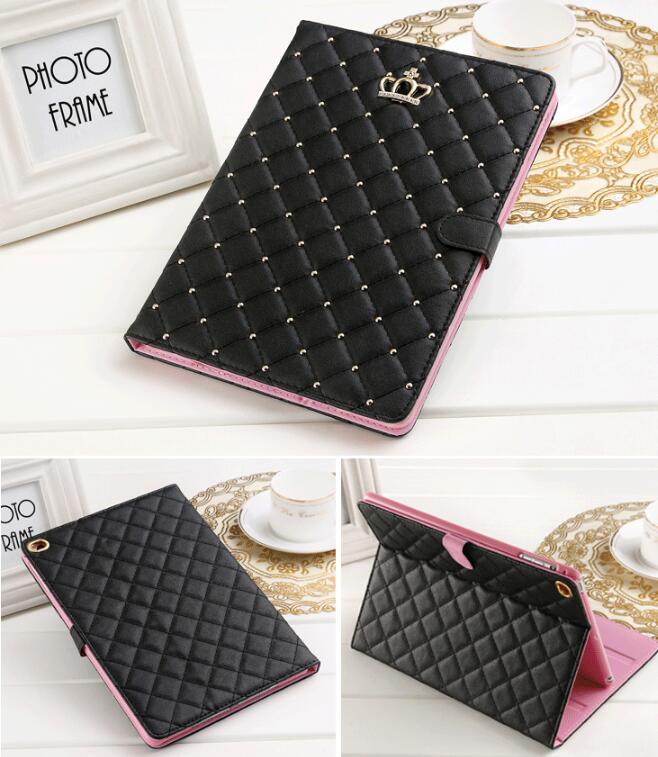 Crown and Rhinestone Full-Edge iPad Case