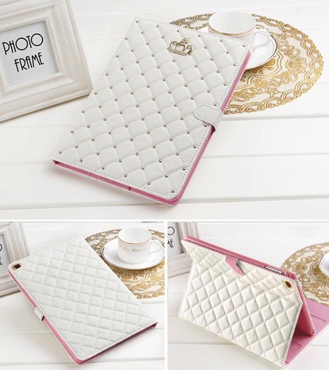 Crown and Rhinestone Full-Edge iPad Case